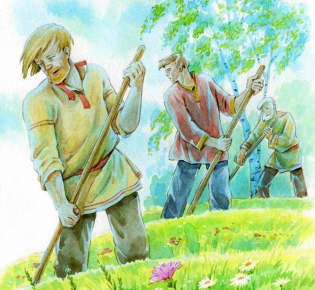 Бунин Косцы иллюстрации