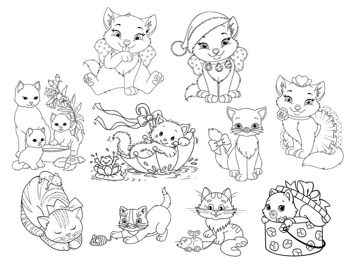 Раскраски для девочек живот