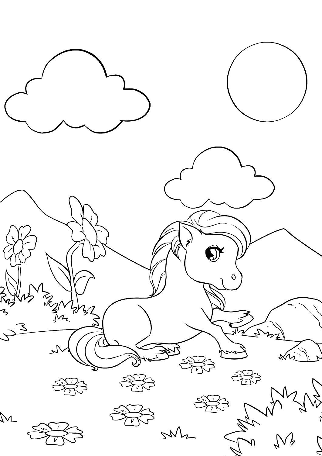 Маленькие принцессы. Раскраска