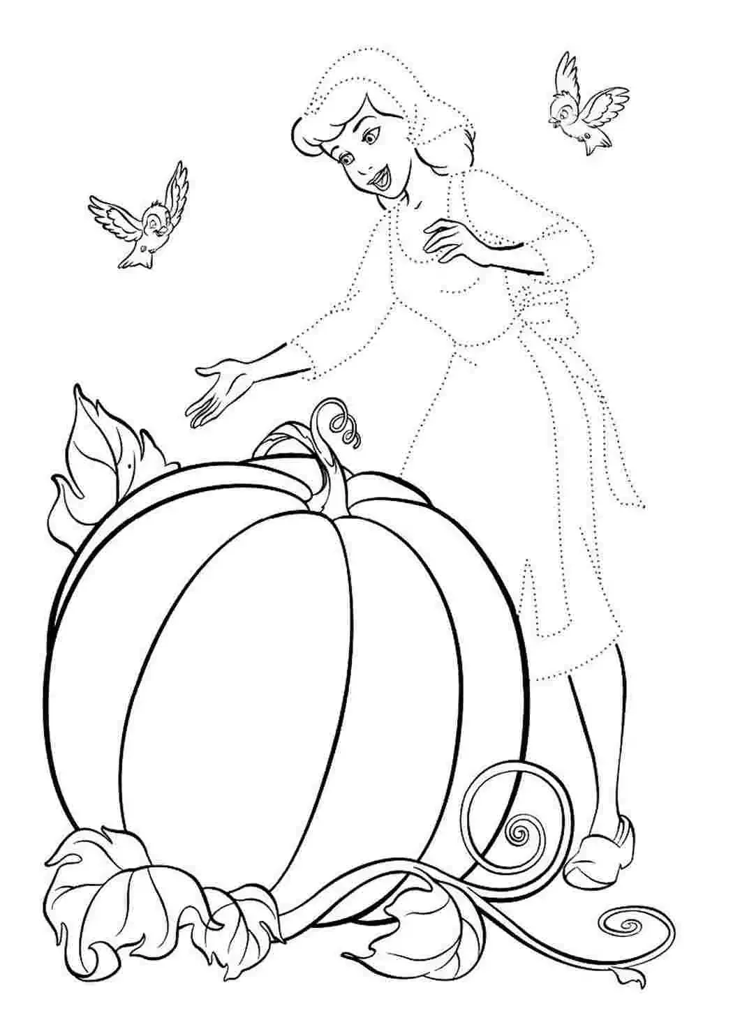 Шарль Перро Золушка раскраска