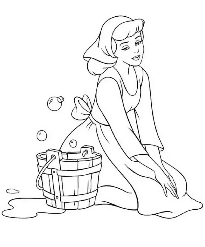 Раскраска. Золушка