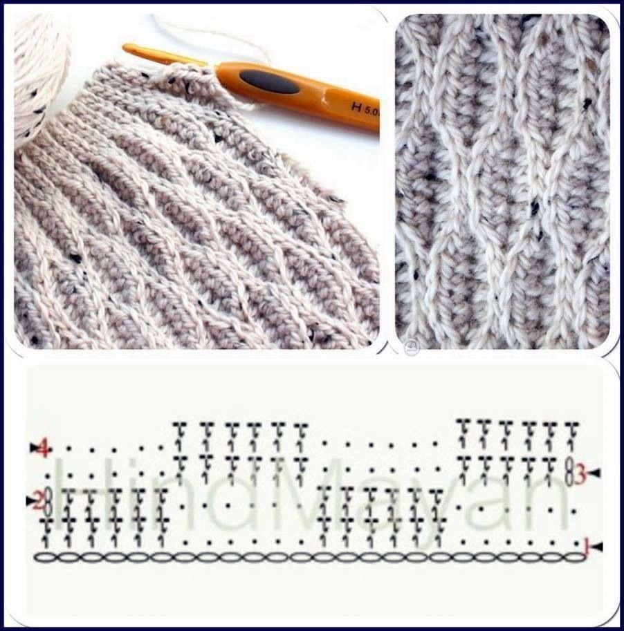 Косы крючком