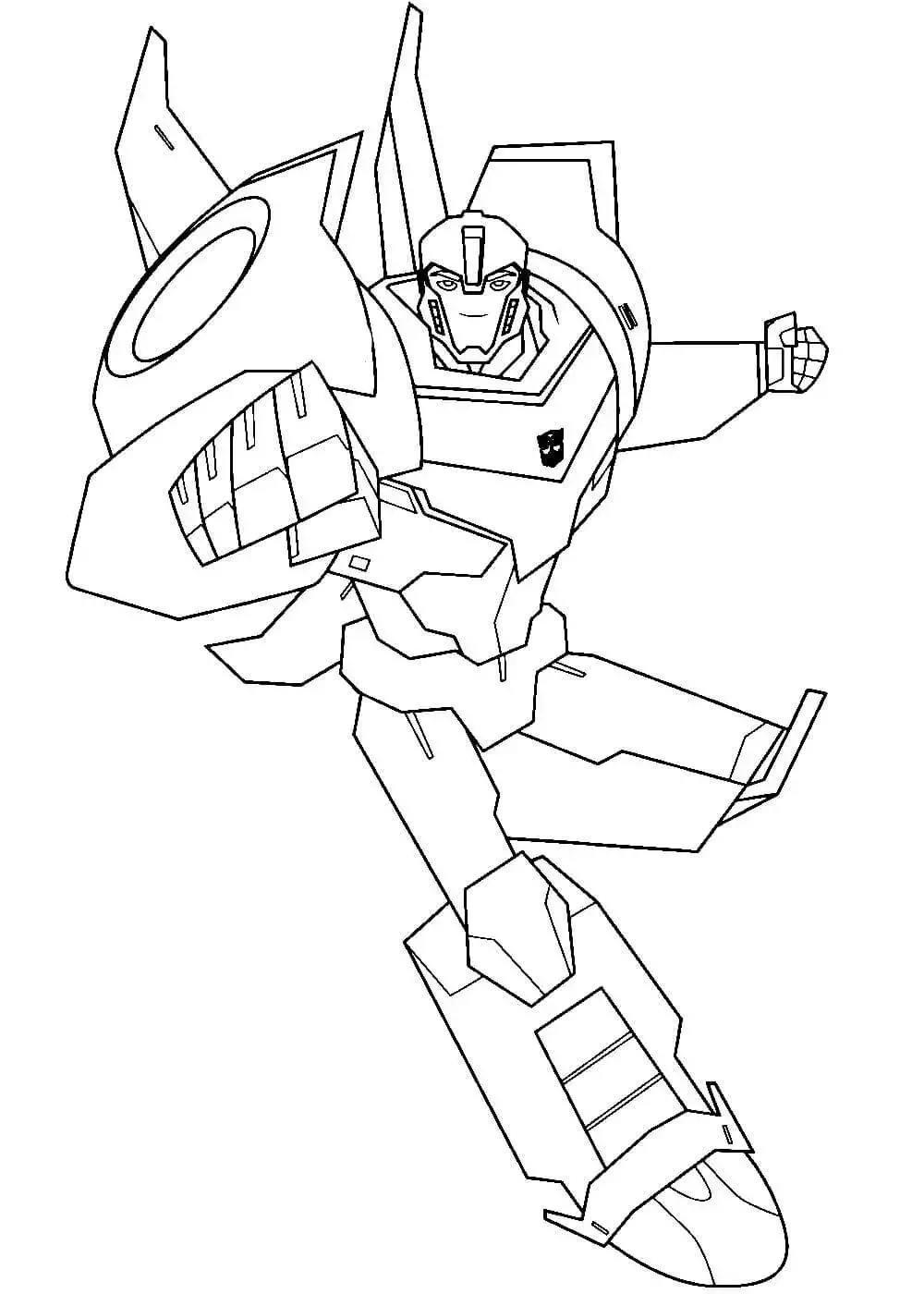 Раскраски трансформеры Прайм Бамблби