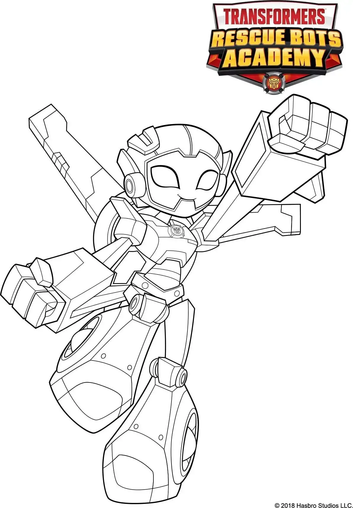 Робот Оптимус Прайм раскраска
