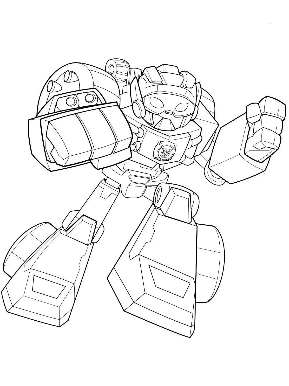 Боты спасатели раскраска Оптимус