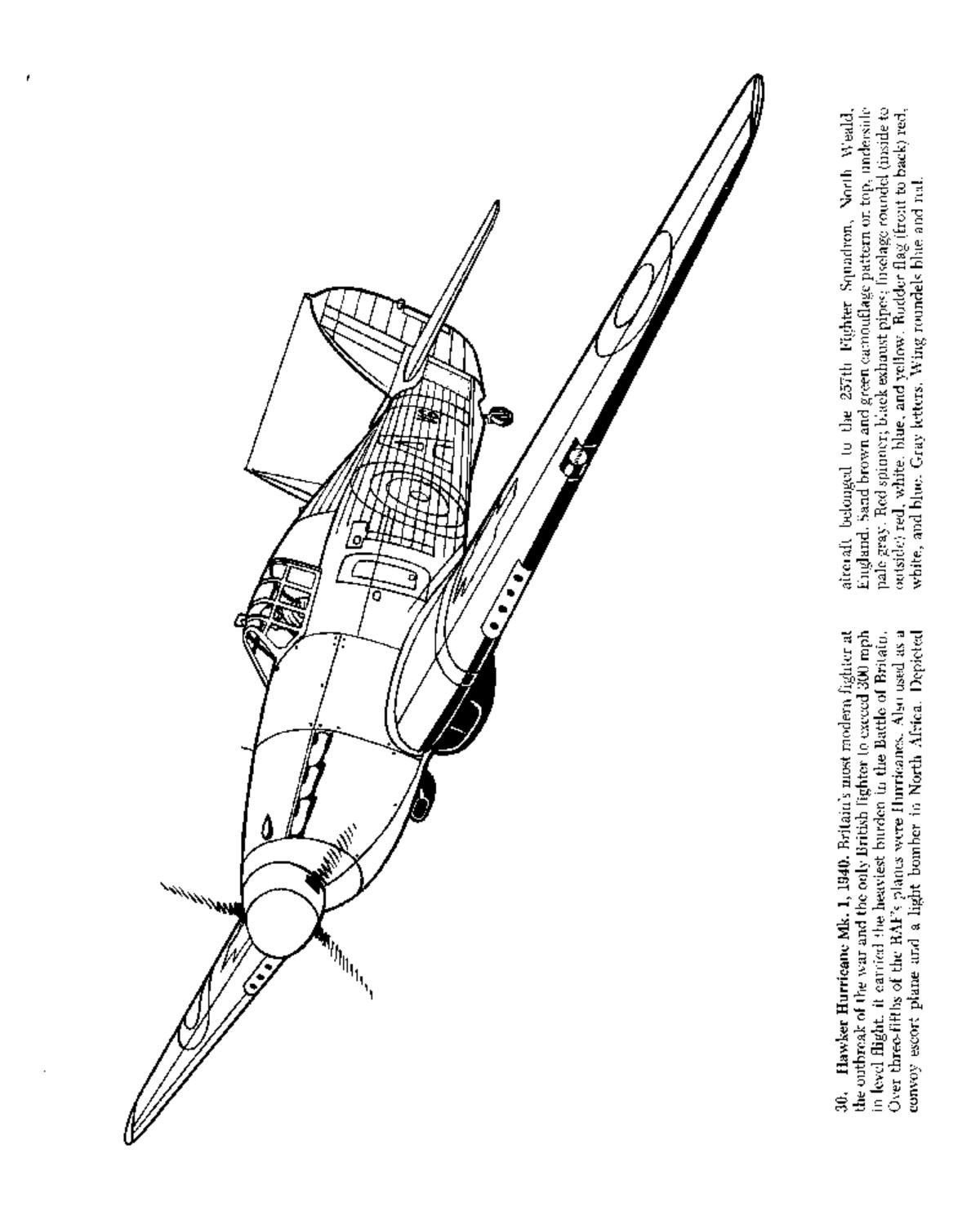 Взлет самолета раскраска