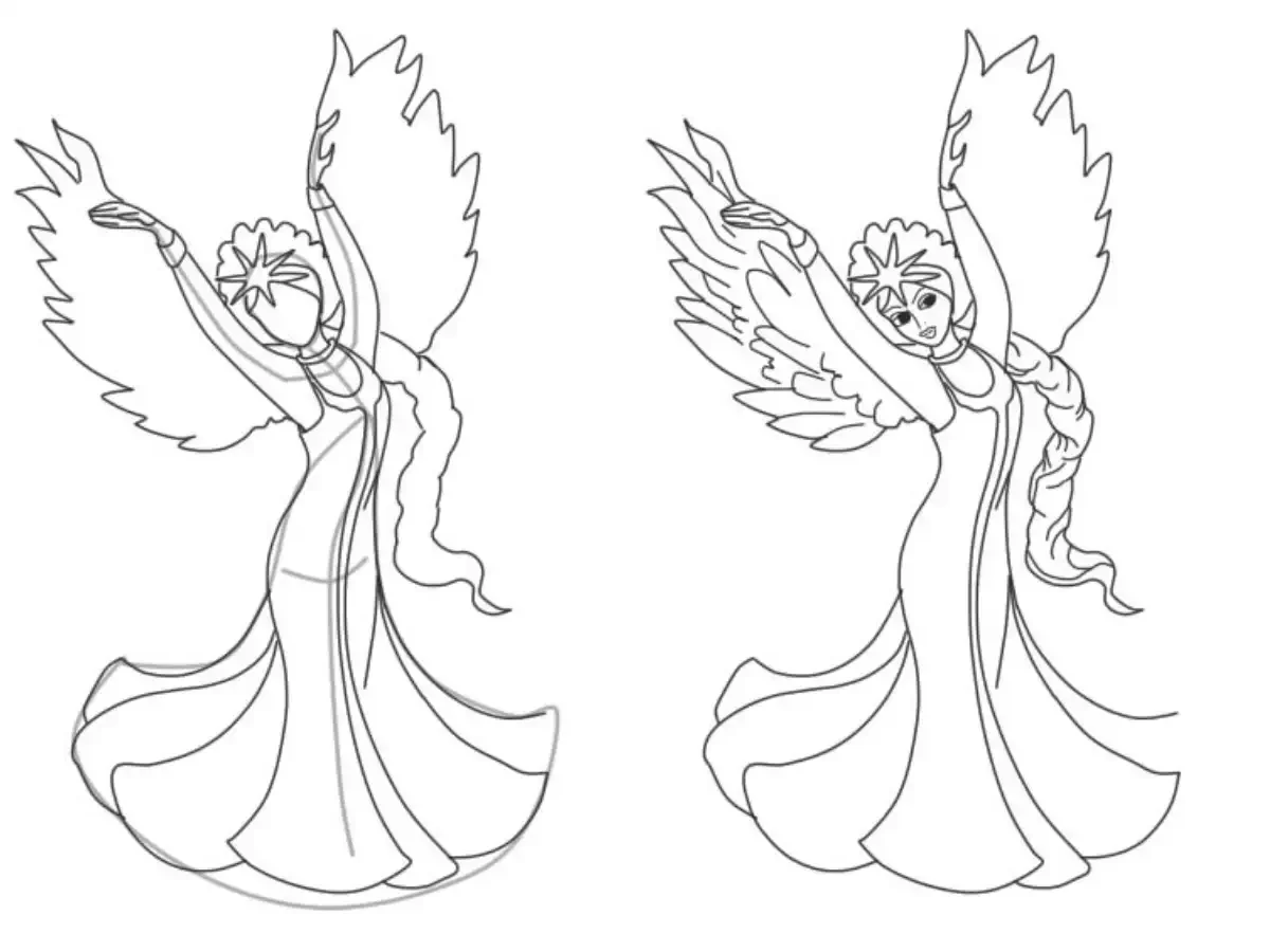 Рисование Царевна лебедь