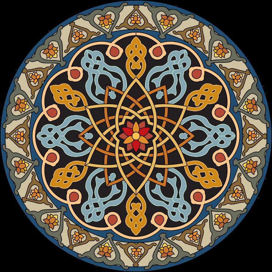 Персидские узоры и орнаменты вектор