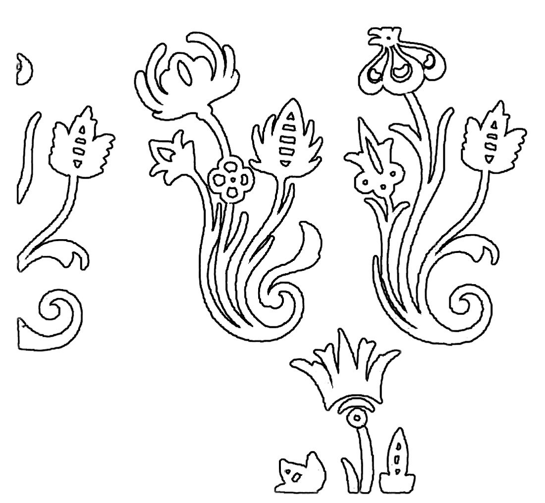 Татарский орнамент раскраска