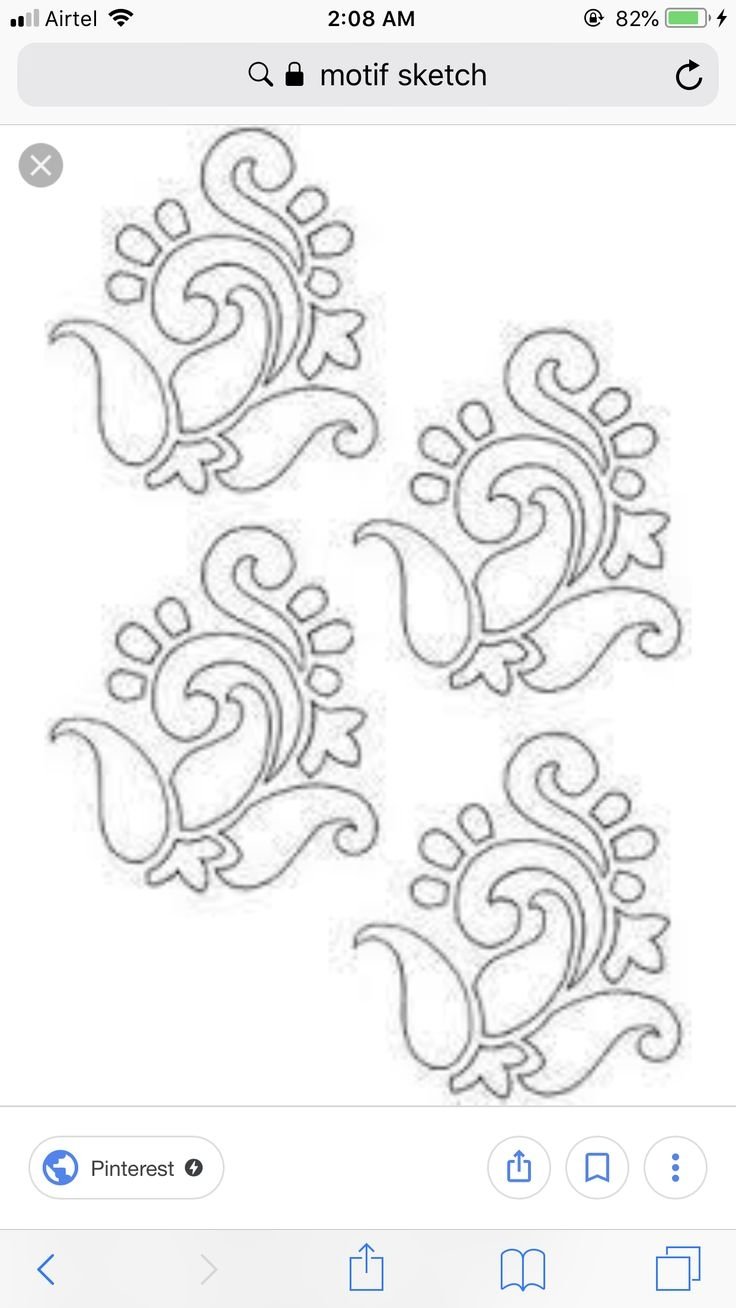 Трафарет узоров для росписи