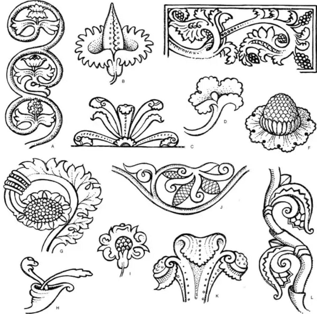 Стилизация растительных мотивов