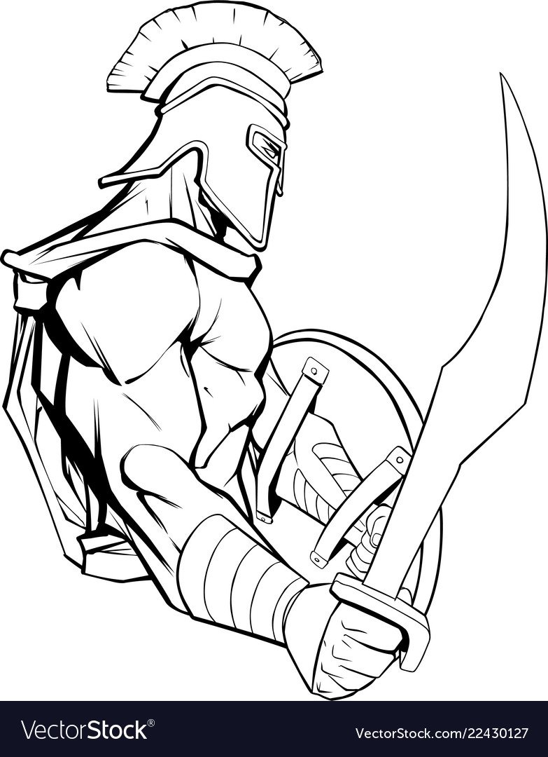 Нарисовать спартанца