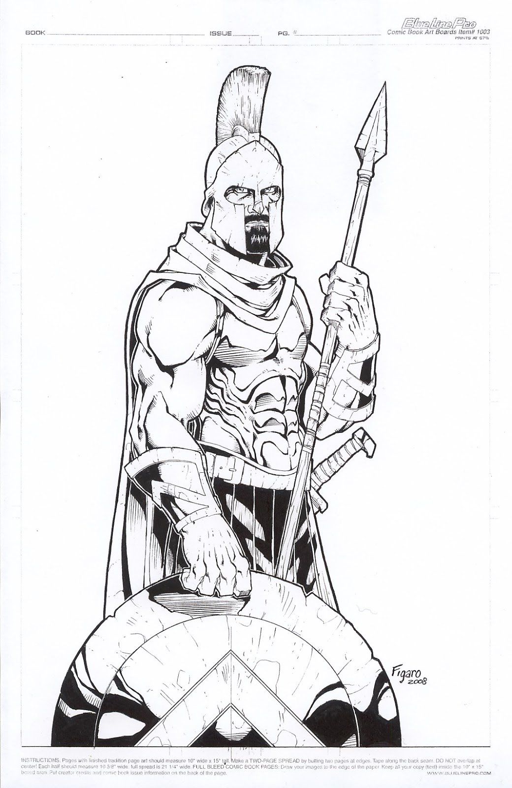 Рисунок спартанца эскиз