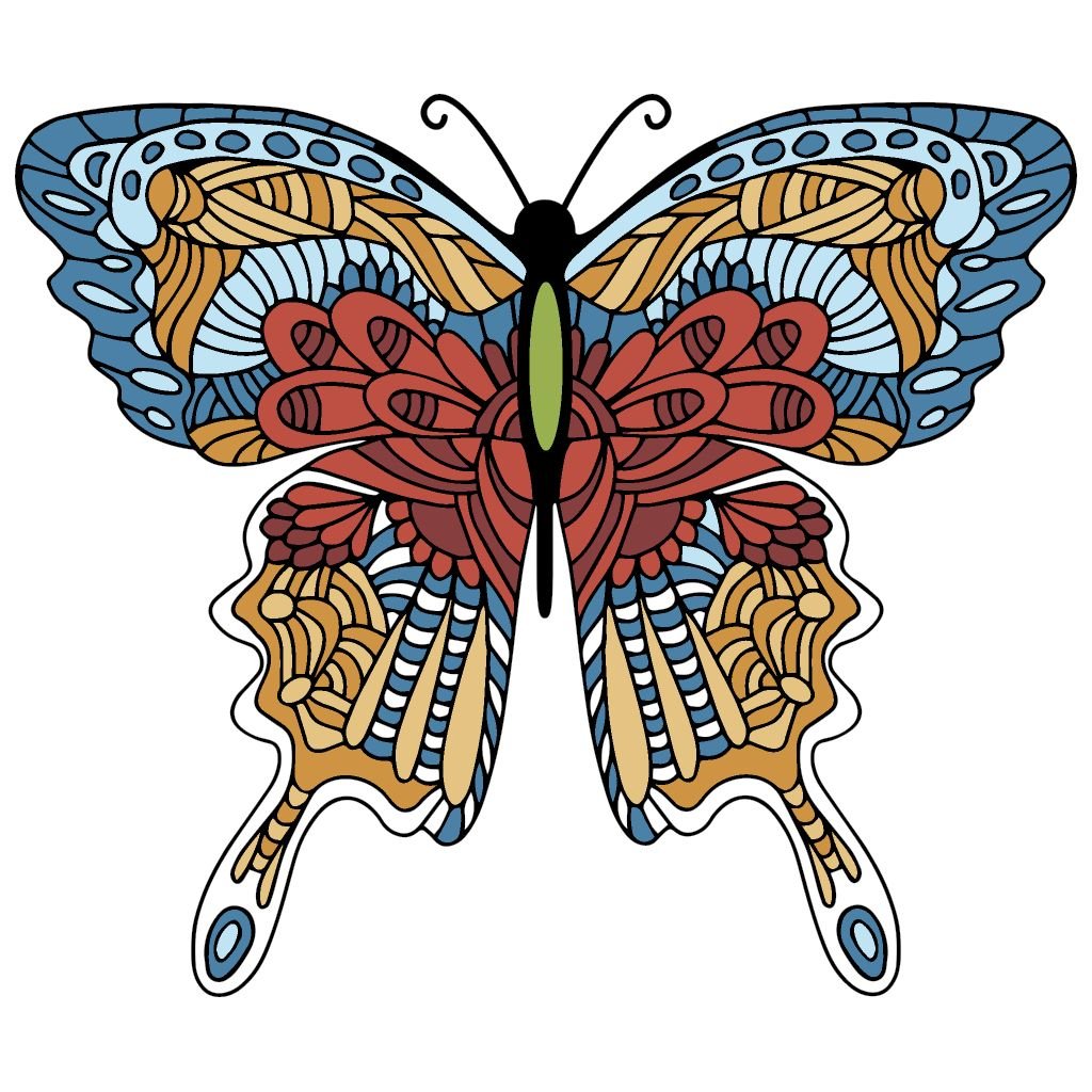 Махаон раскраска для детей