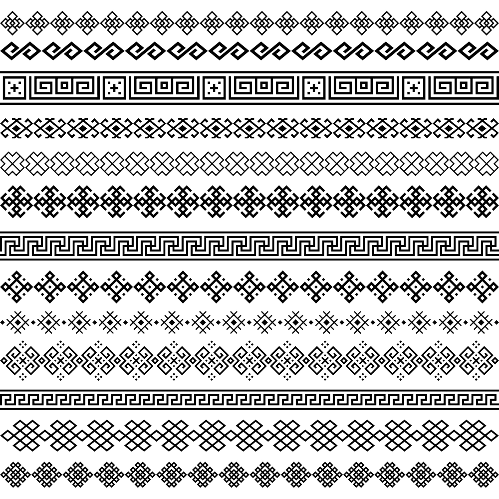 Персидские узоры и орнаменты вектор