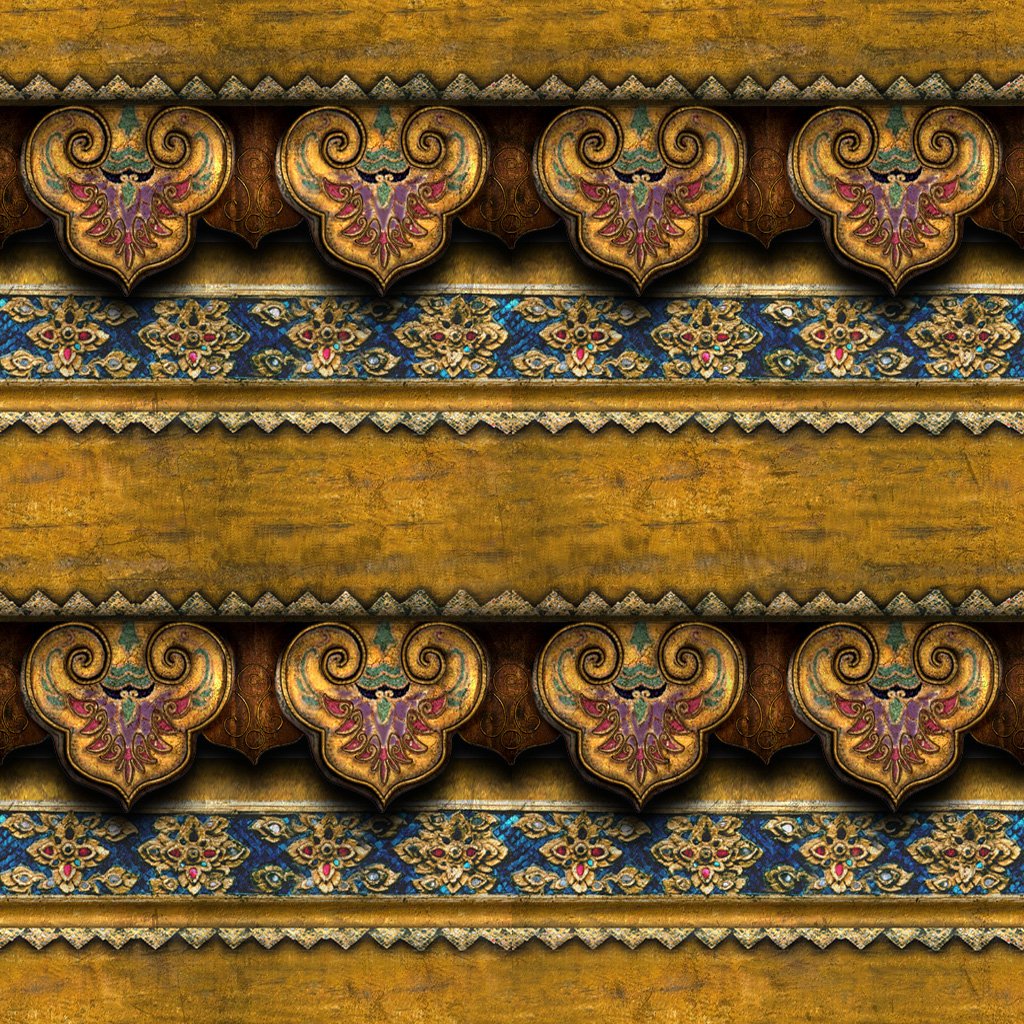 Арабский орнамент в полосе