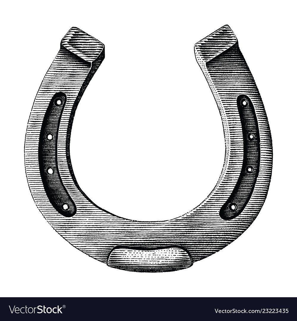 Подкова раскраска