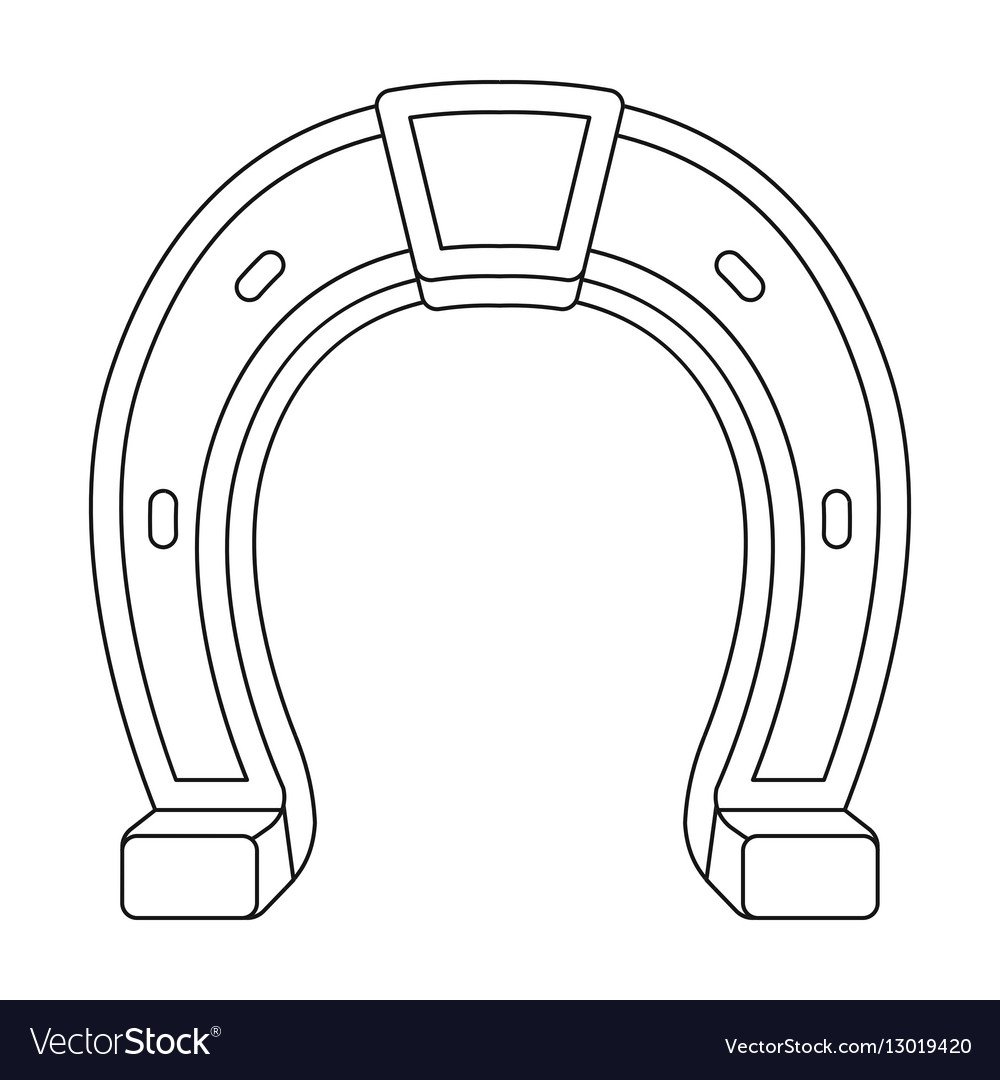 Трафарет красивой подковки