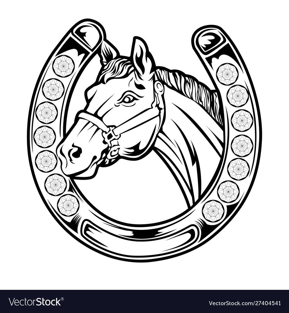 Подкова шаблон