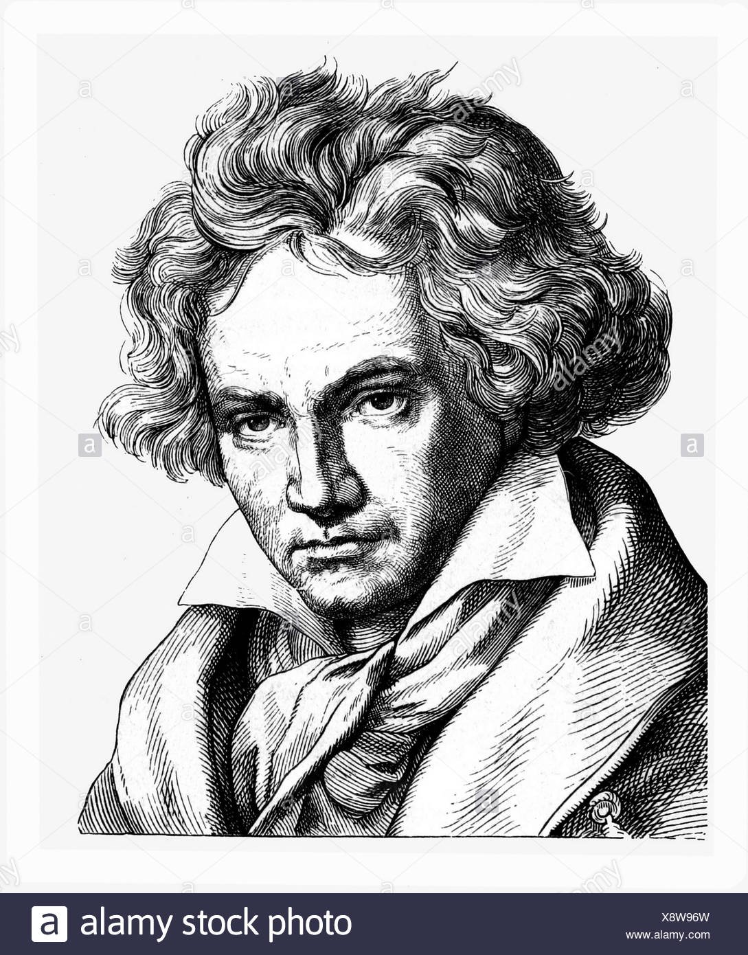 Портрет Бетховен нарисовать легко