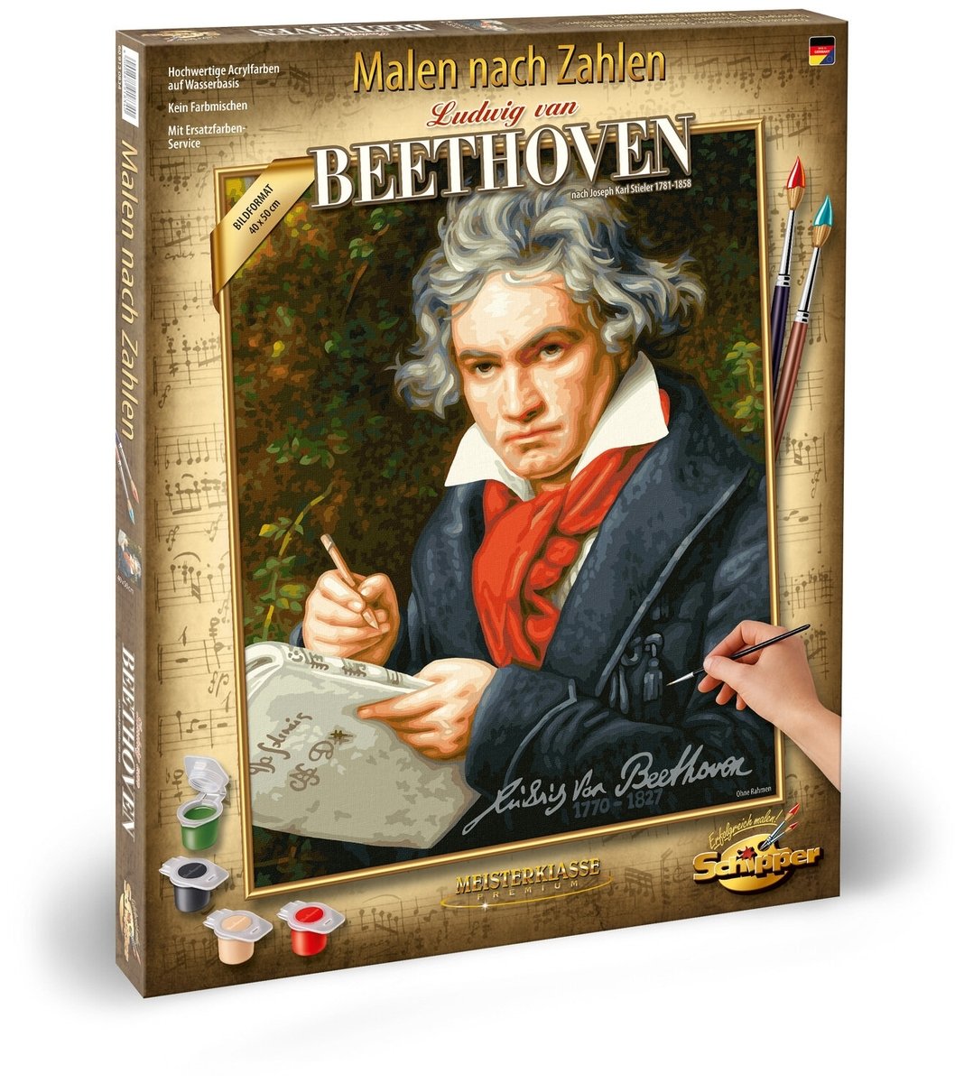 Бетховен раскраска