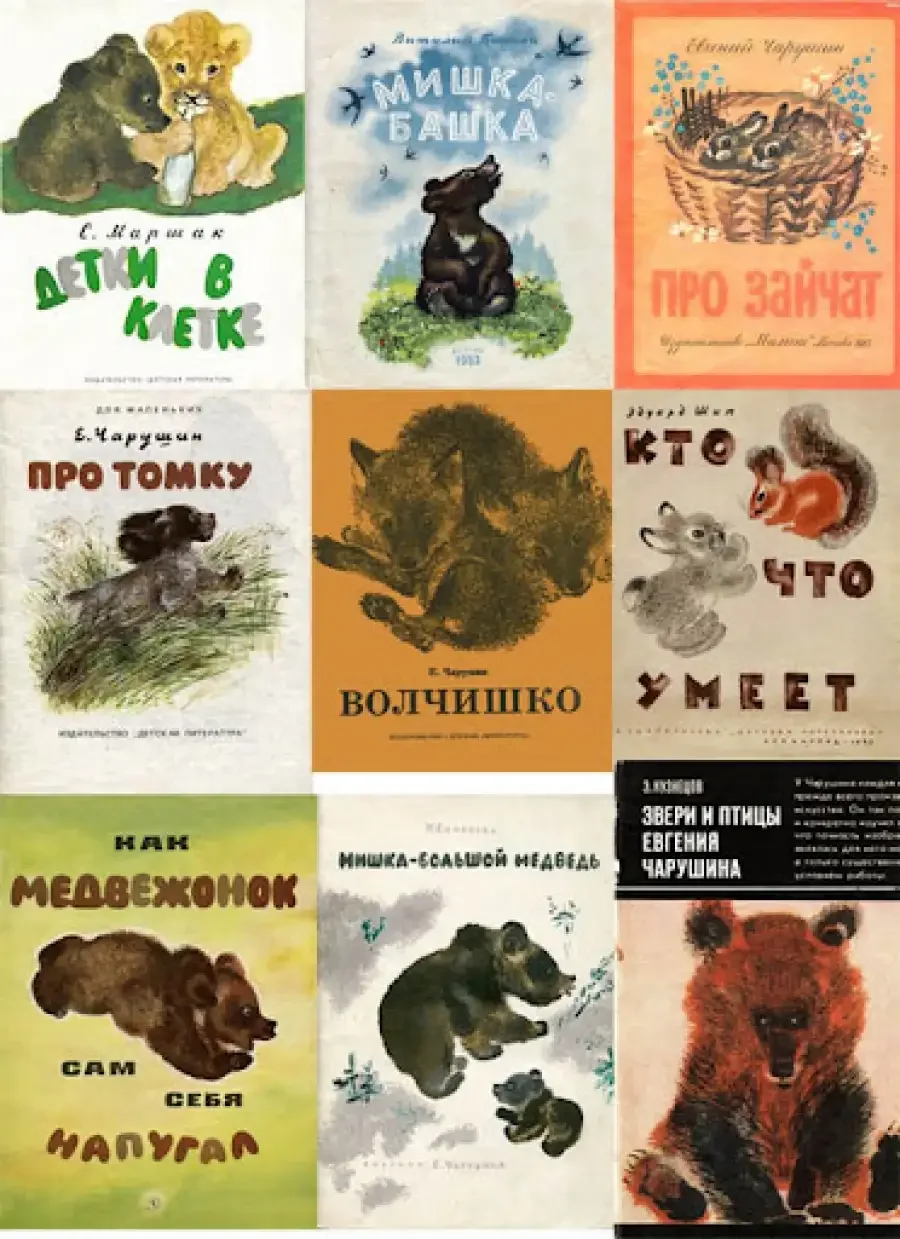 Книга Чарушина зверята