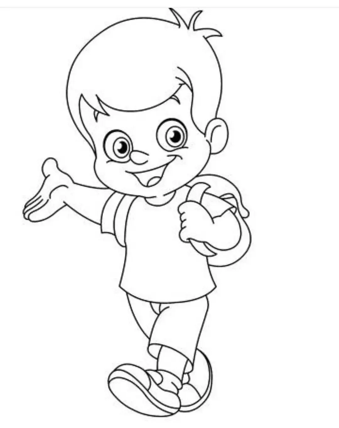 Путешественник раскраска