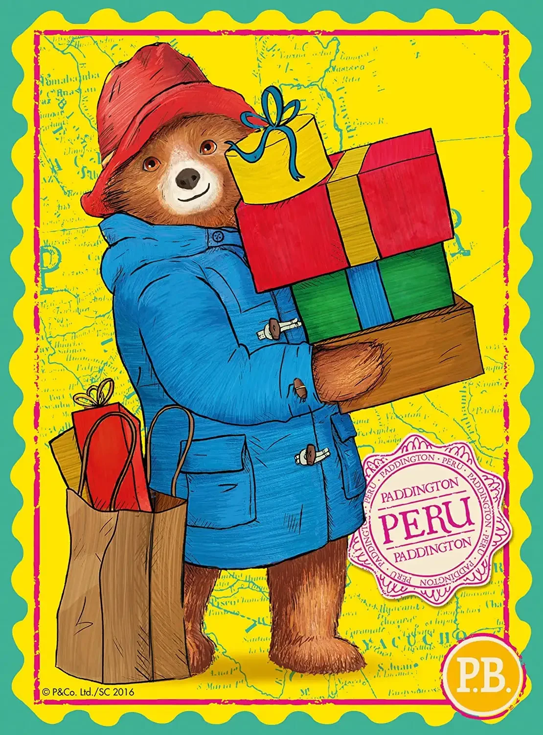 Нарисовать мишку Паддингтона