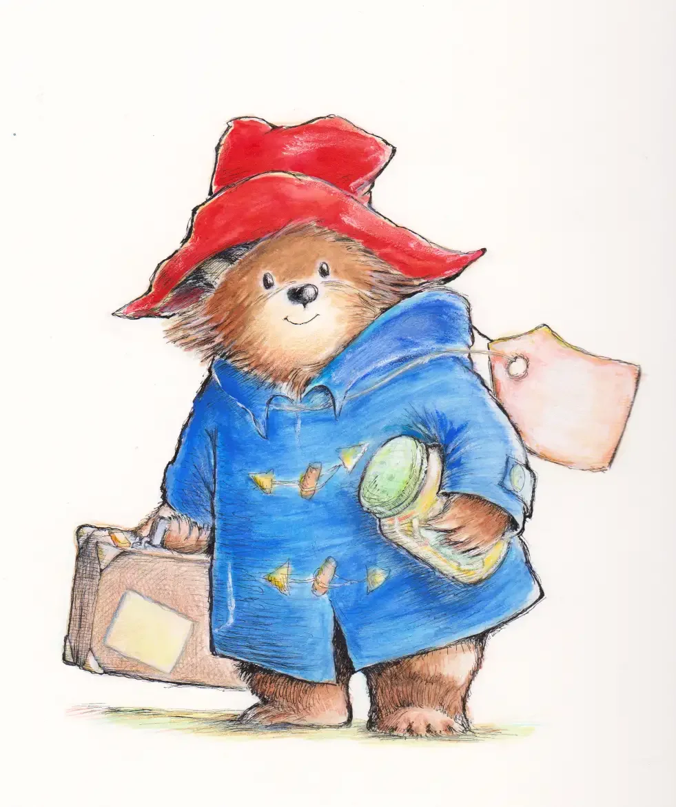 Медвежонок Паддингтон раскраска