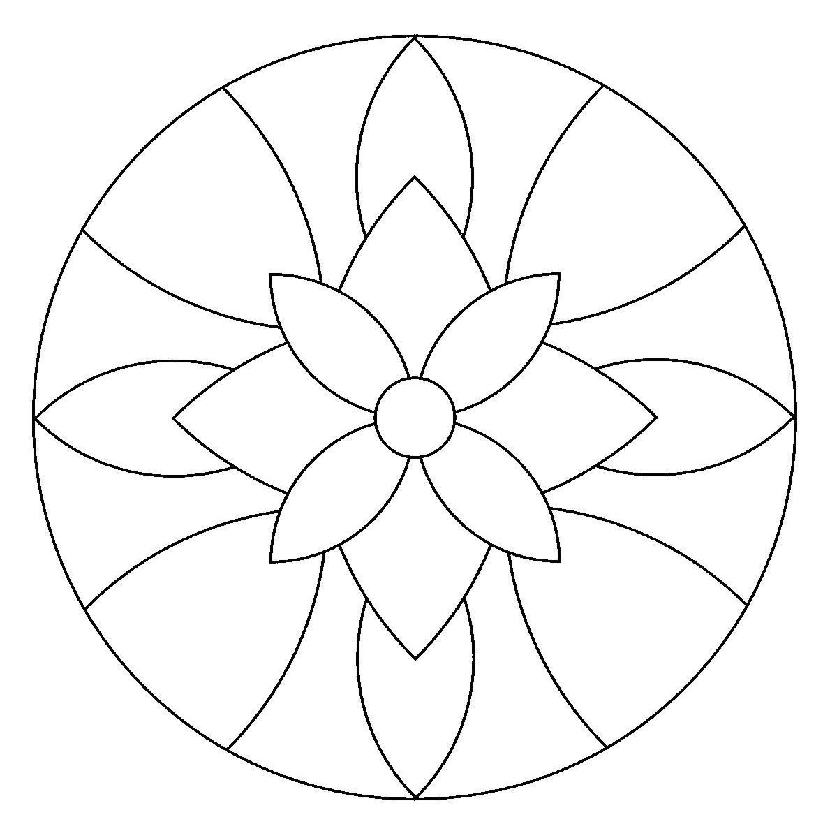 Рисование узора в круге