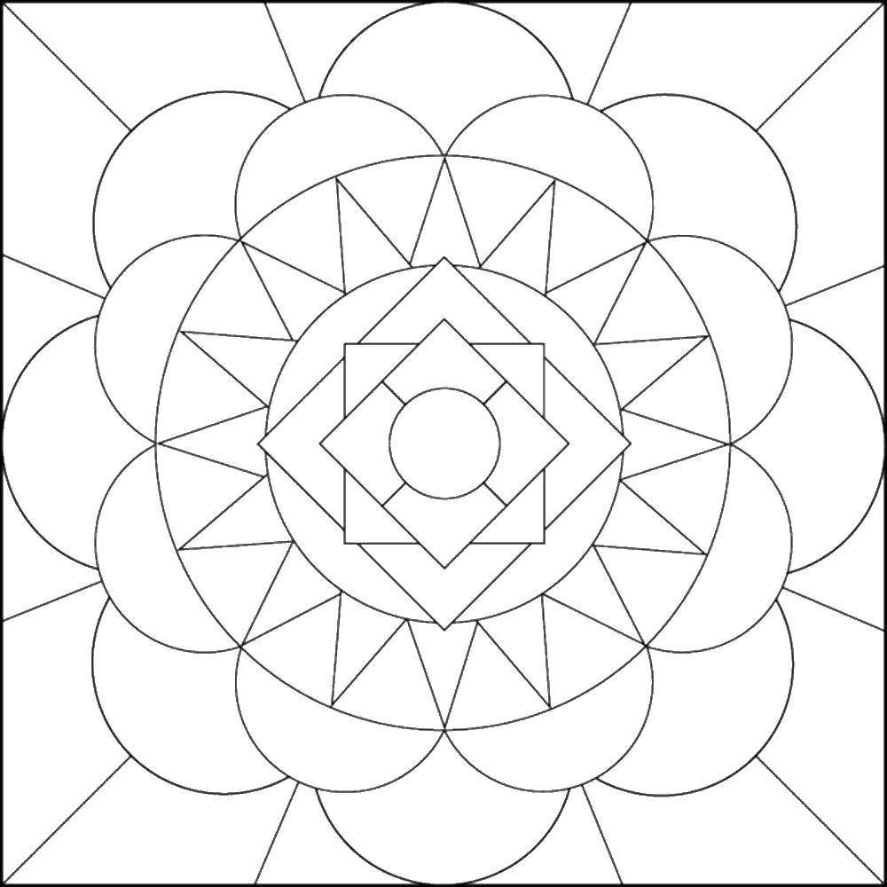 Узор из геометрических фигур