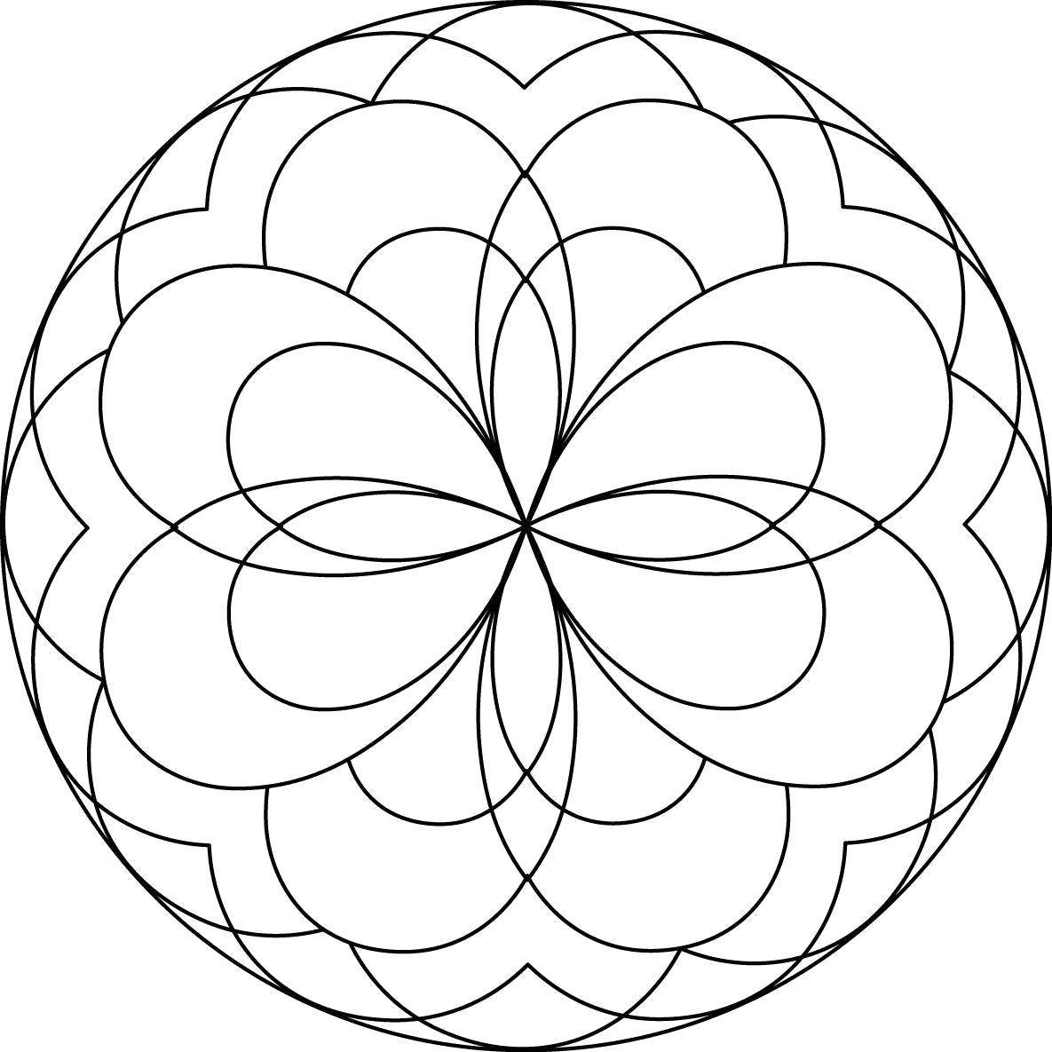 Простые мандалы для детей