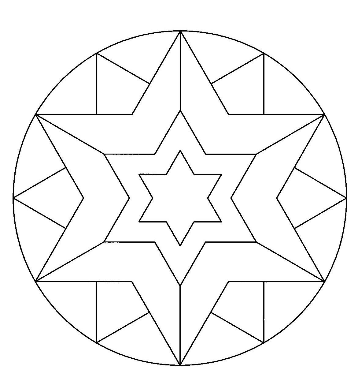 Геометрический орнамент в круге