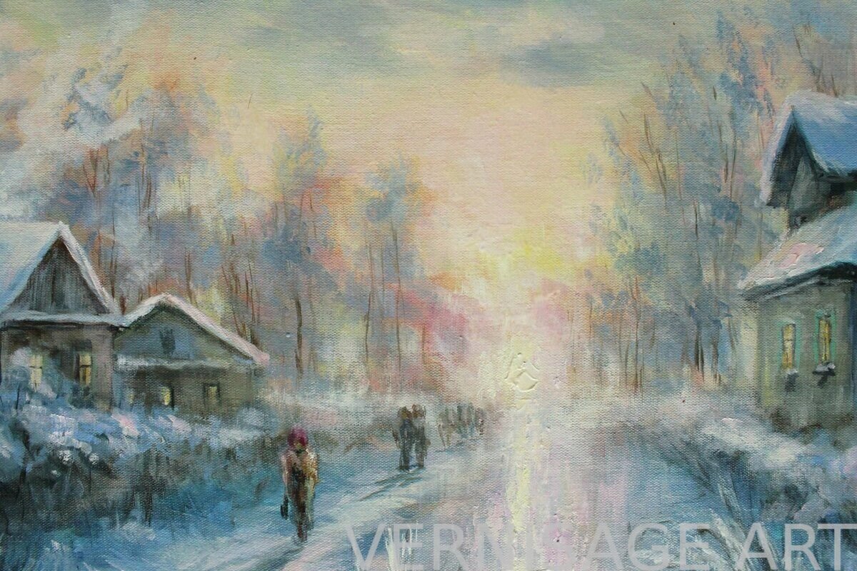 Суханов Роман художник зима