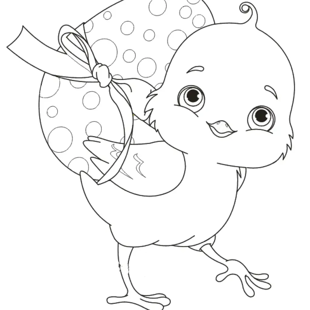 Цыпленок для раскрашивания