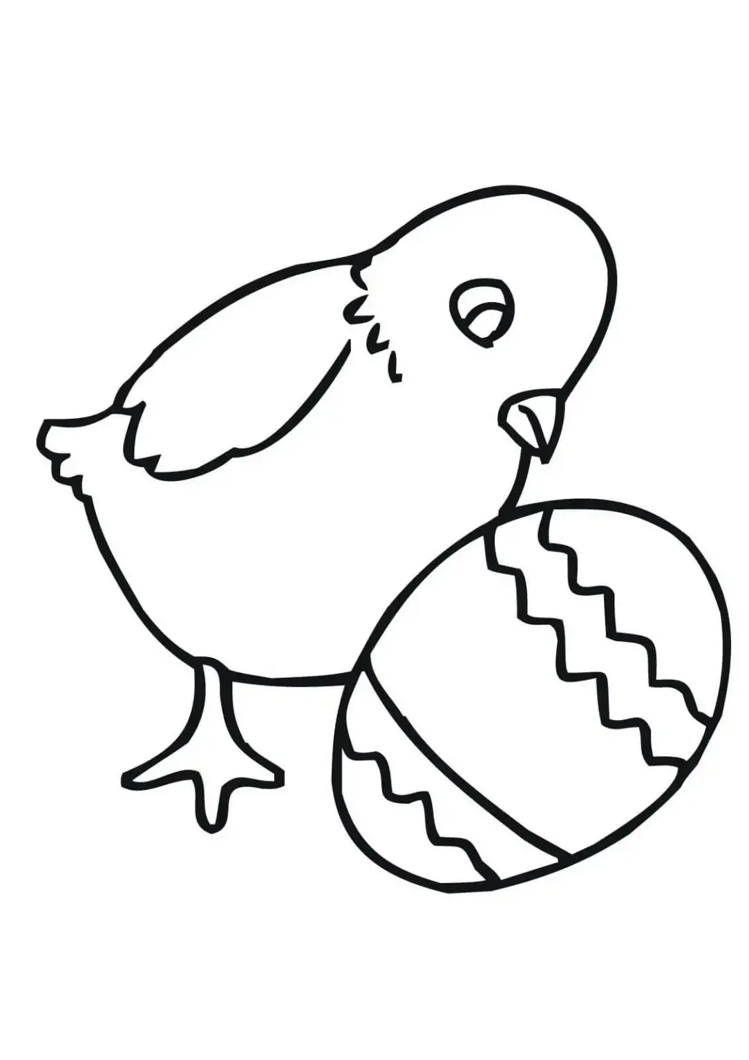 Цыпленок для раскрашивания