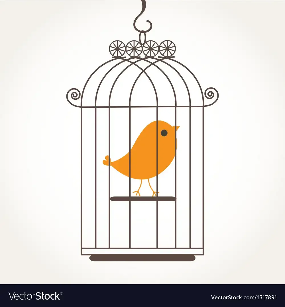 Клетка для птиц вектор