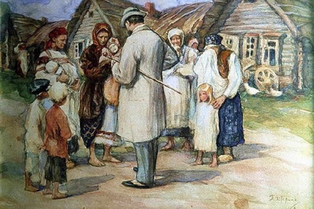 Иван творожников. Нищие около церкви. 1889