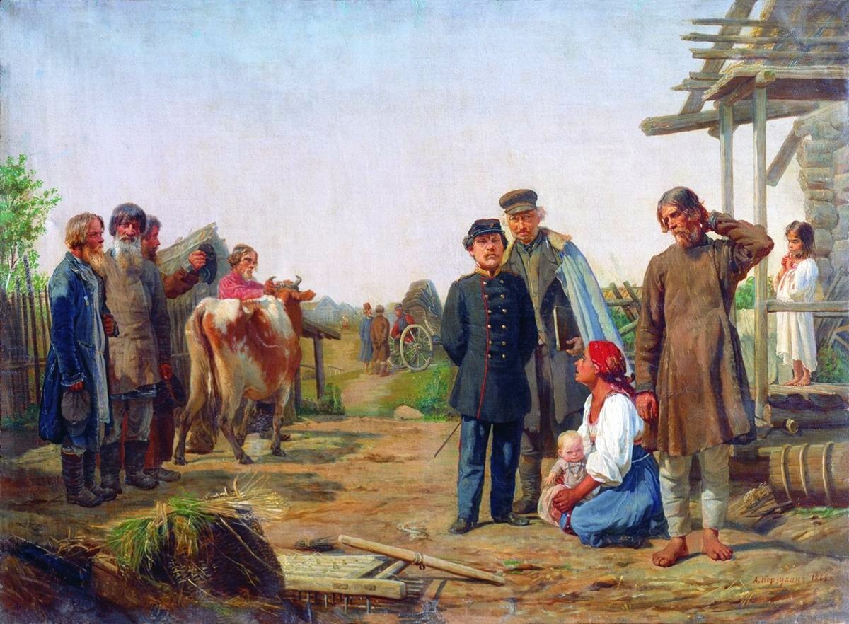 Корзухин Алексей. Сбор недоимок. 1868