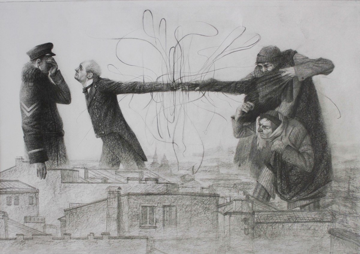 Шинель Гоголь иллюстрации