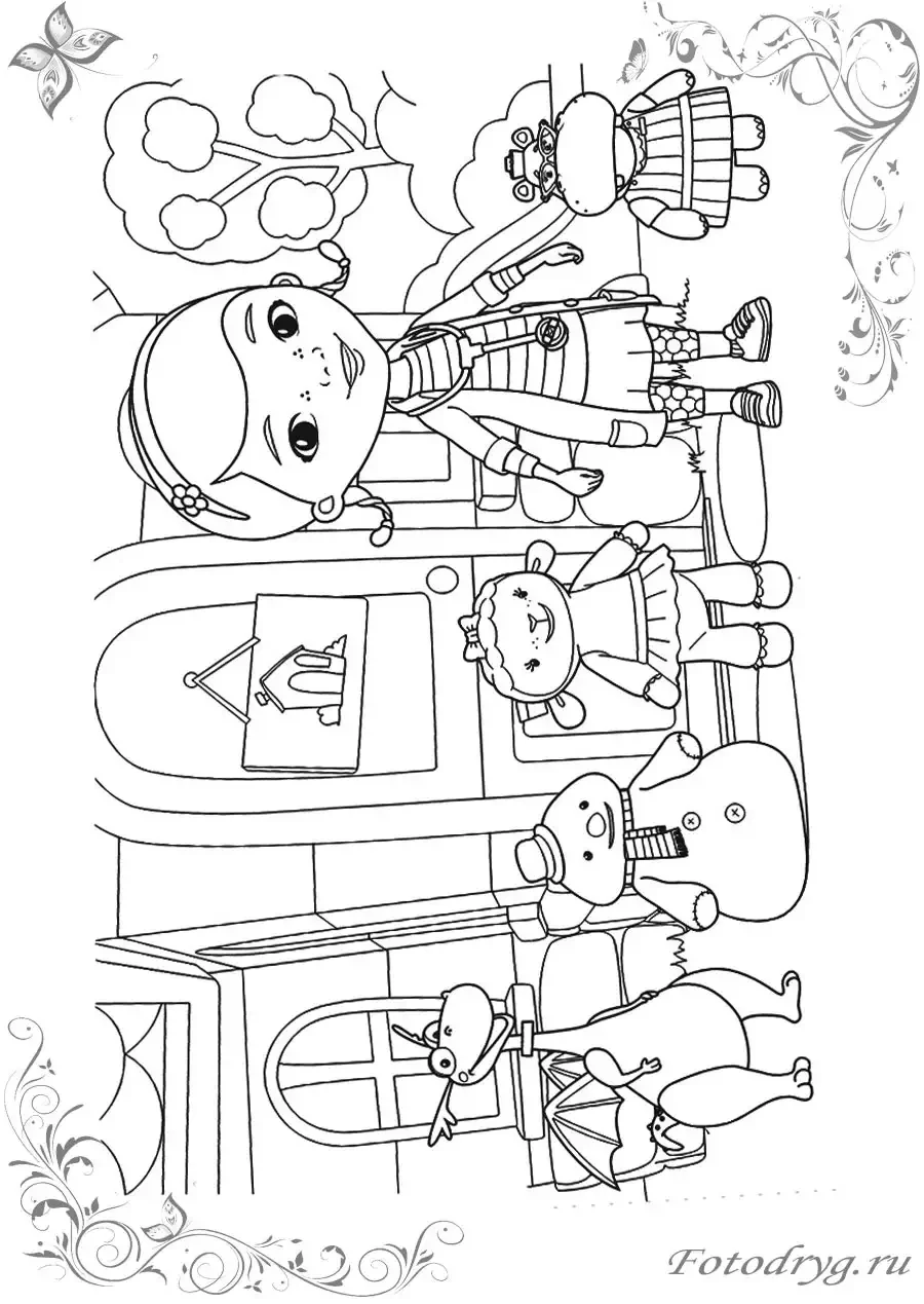 Доктор Машинкова раскраска