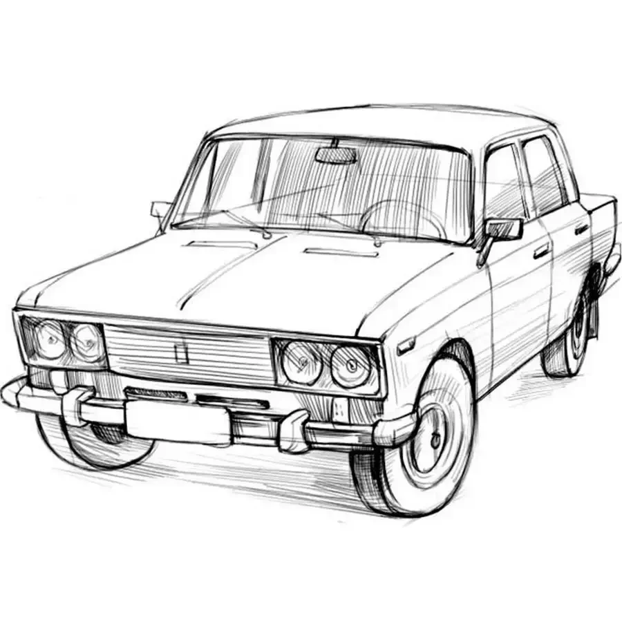 Рисунки для срисовки машины