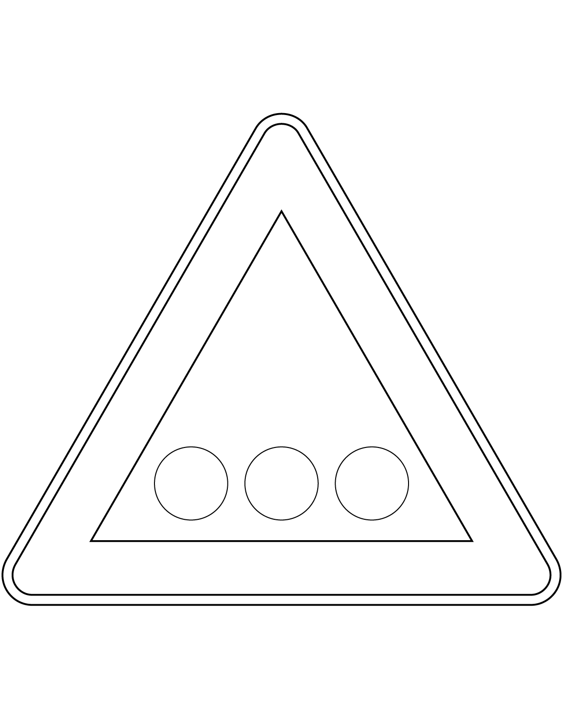 Дорожные знаки раскраска