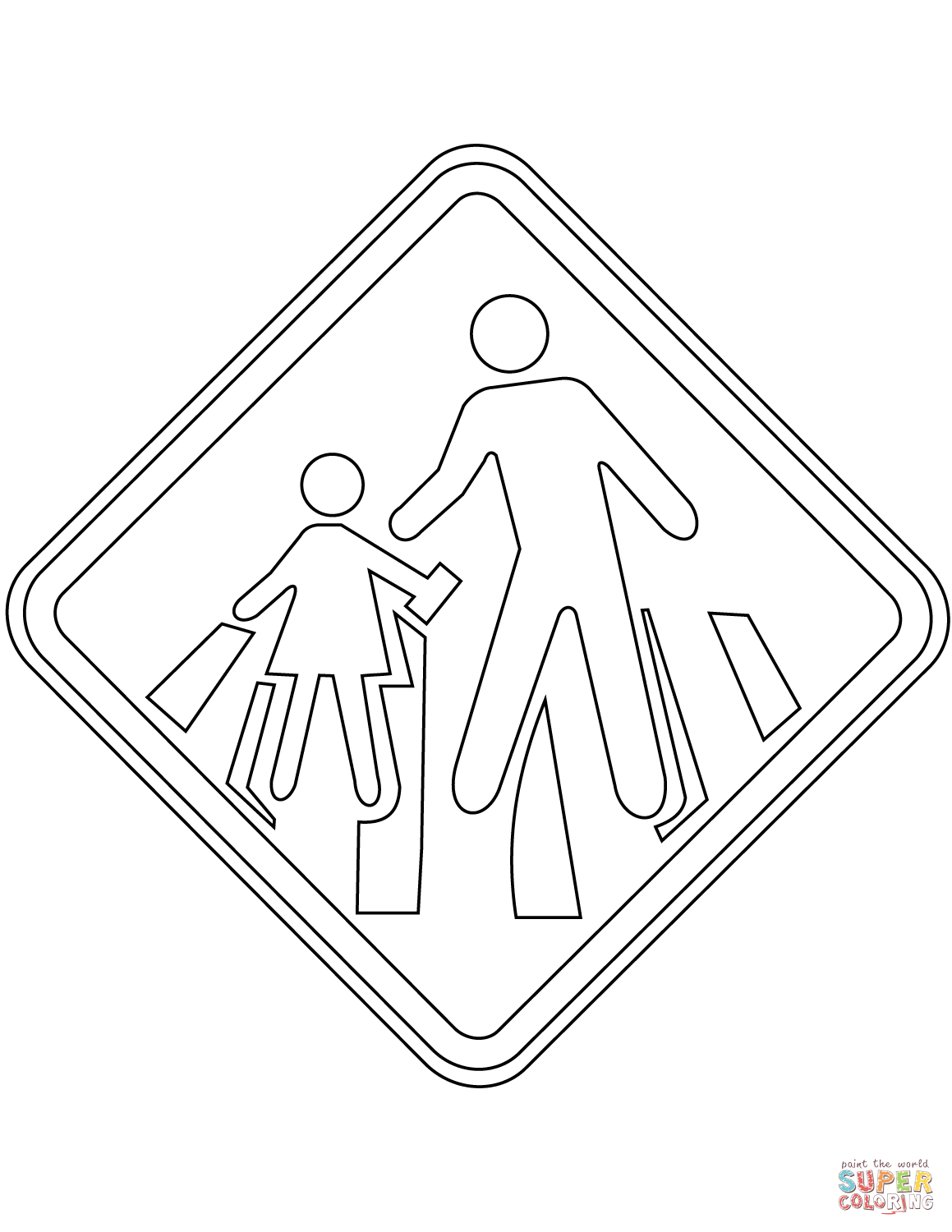 Запрещающие дорожные знаки раскраска