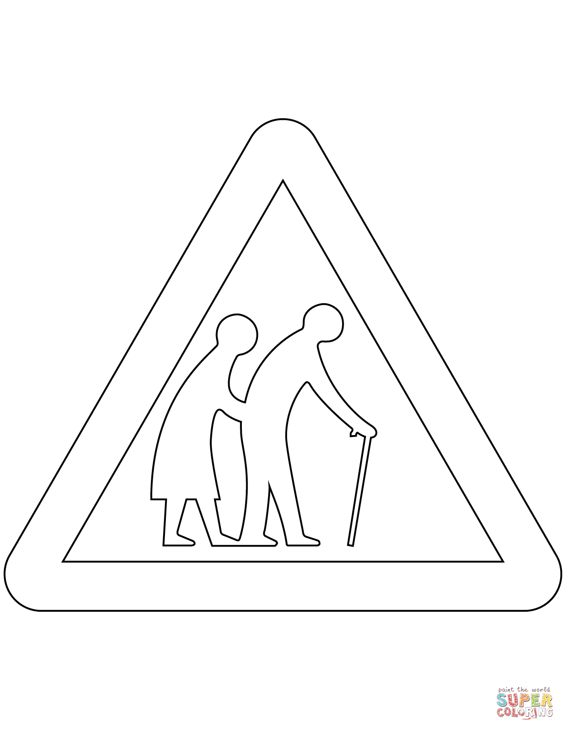 Дорожные знаки раскраска для детей