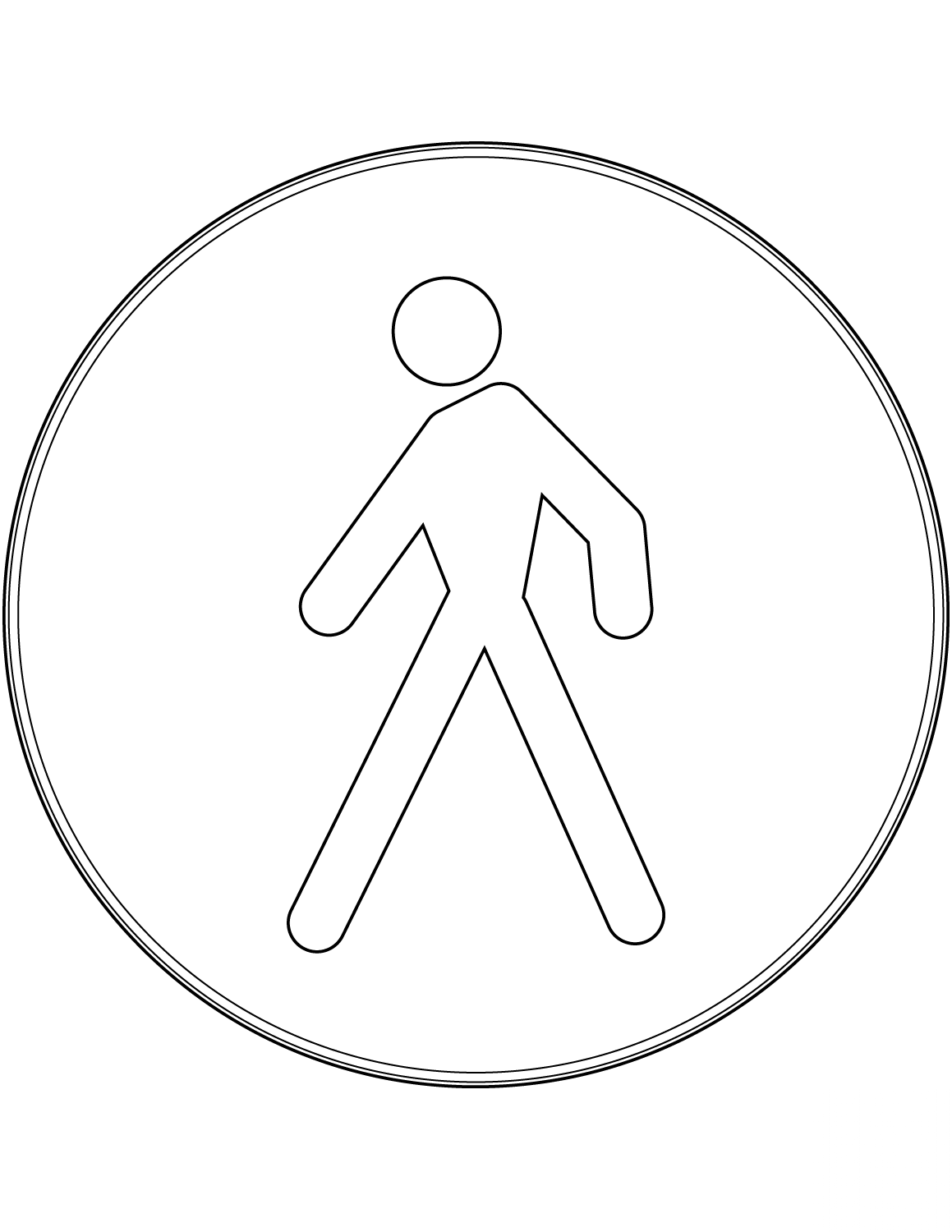 Информационные знаки дорожного движения раскраска