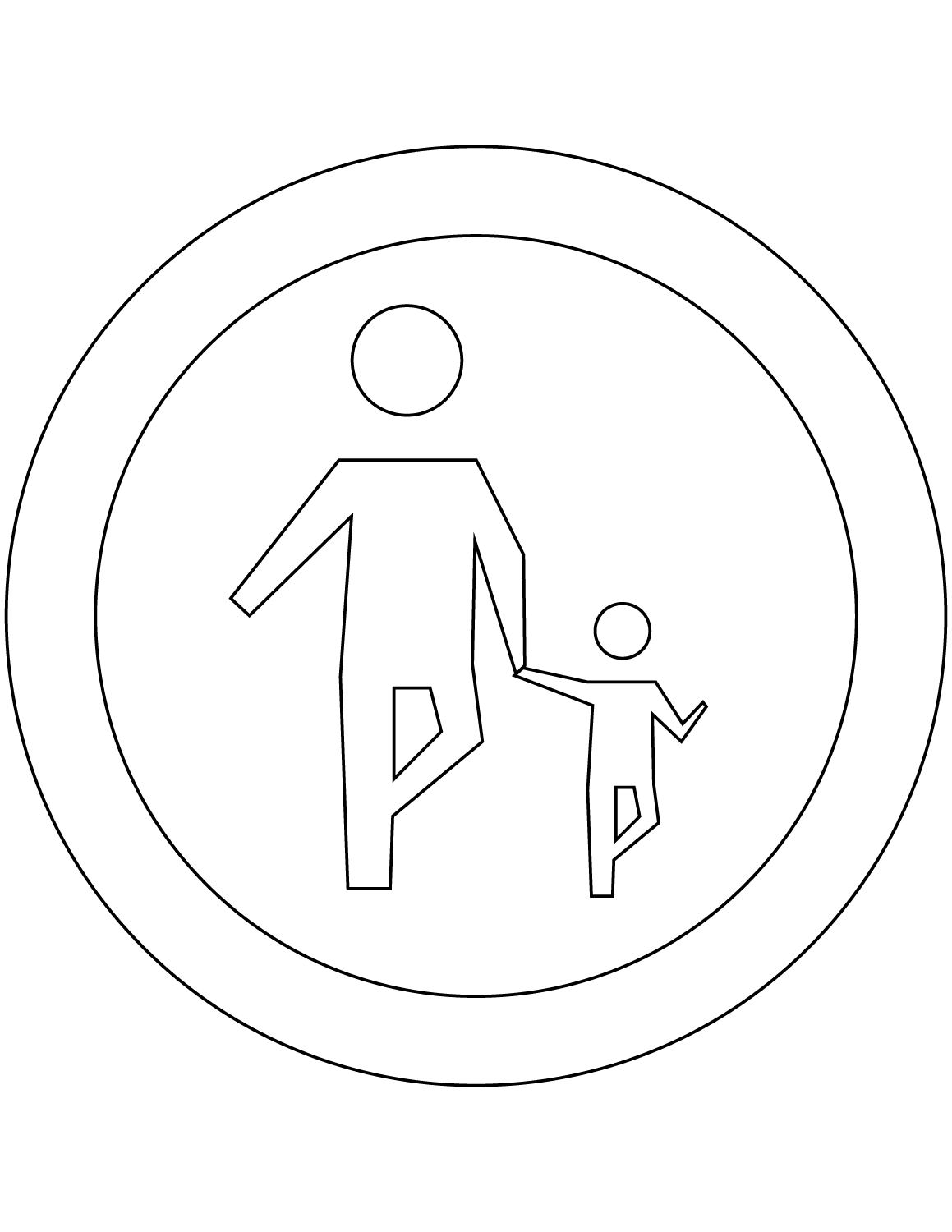 Знак пешеходный переход