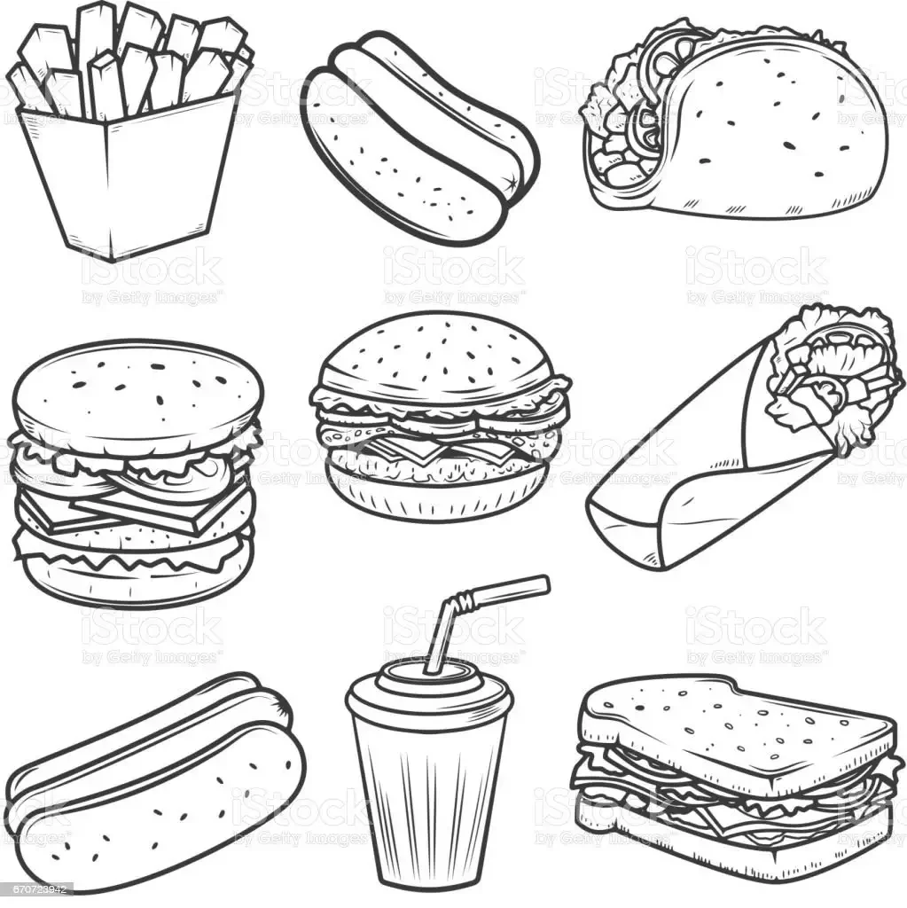 Раскраска Макдоналдс