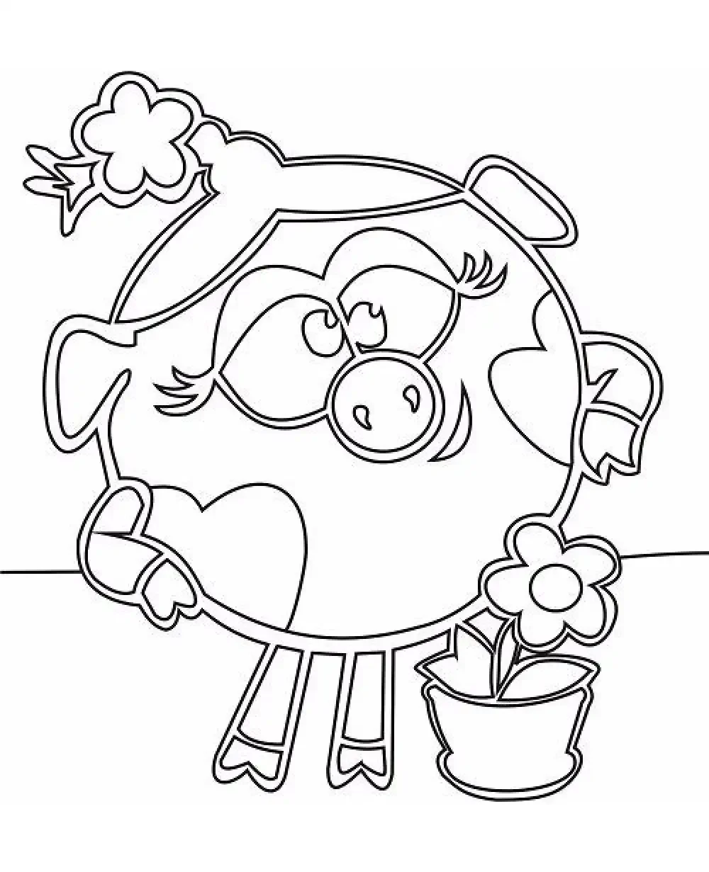 Смешарики трафареты для вырезания