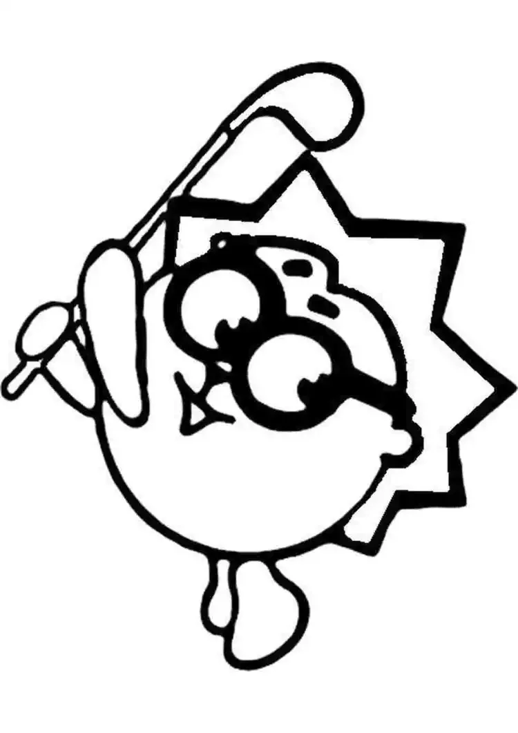 Раскраска смещарики еж